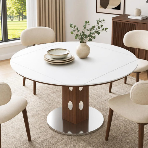Extendable dining table - table, for